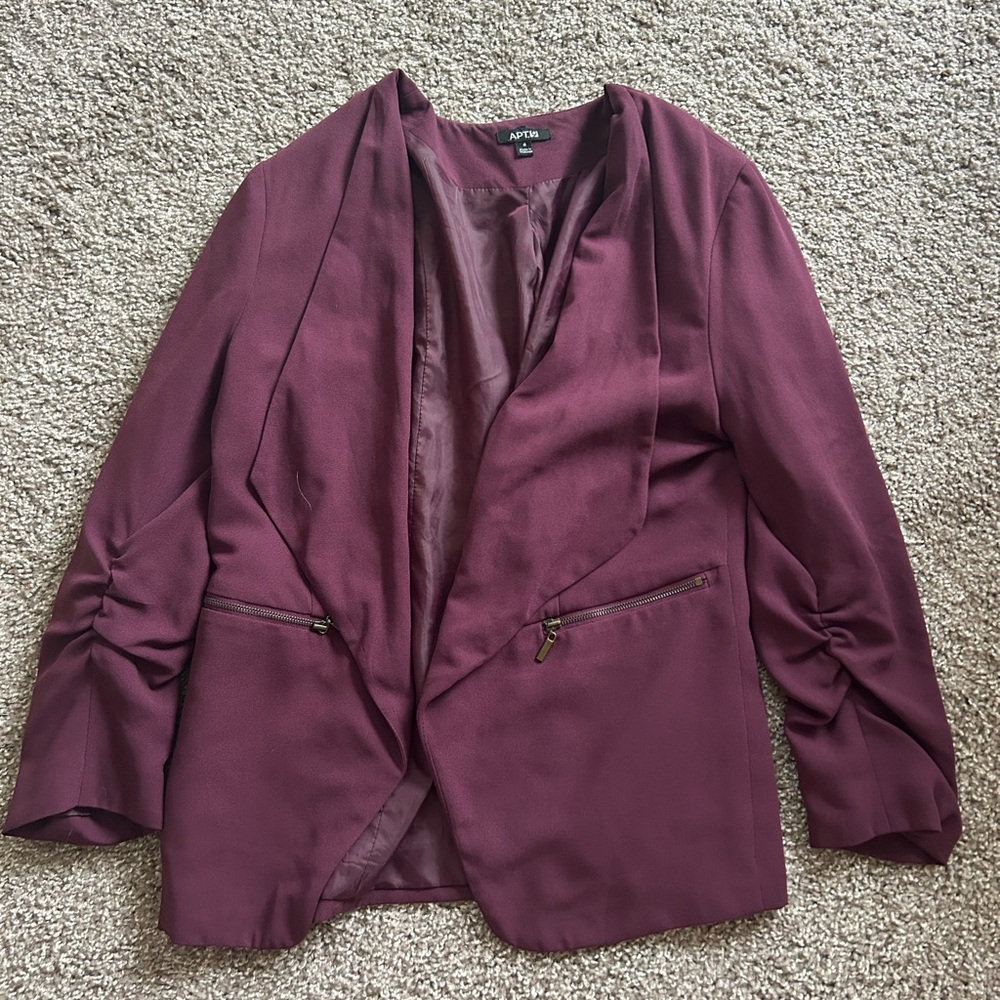 Apt9 Women's Deep Purple Blazer